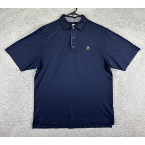 FootJoy FJ Golf Polo Shirt Adult Large Navy Golfing Golfer Rugby Athletic Mens